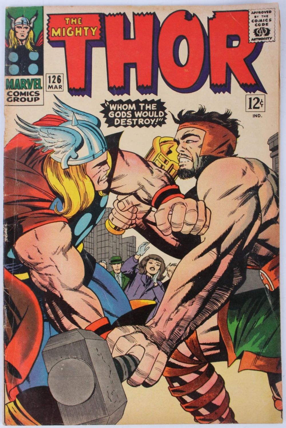 Lot 121260: THE MIGHTY THOR #126 1ST ISSUE UNDER THOR TITLE