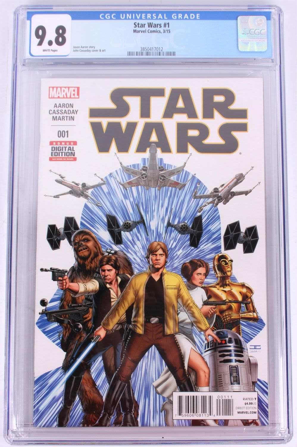Lot 121263: STAR WARS #1 GRADE 9.8NM BY CGC MARVEL COMICS 3/15