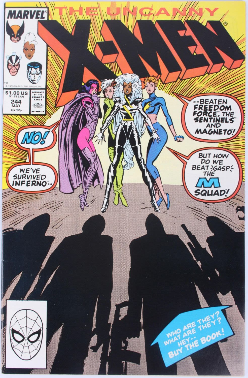 Lot 121267: UNCANNY X-MEN #244 - IST APP. OF JUBILEE GRADE 9.4