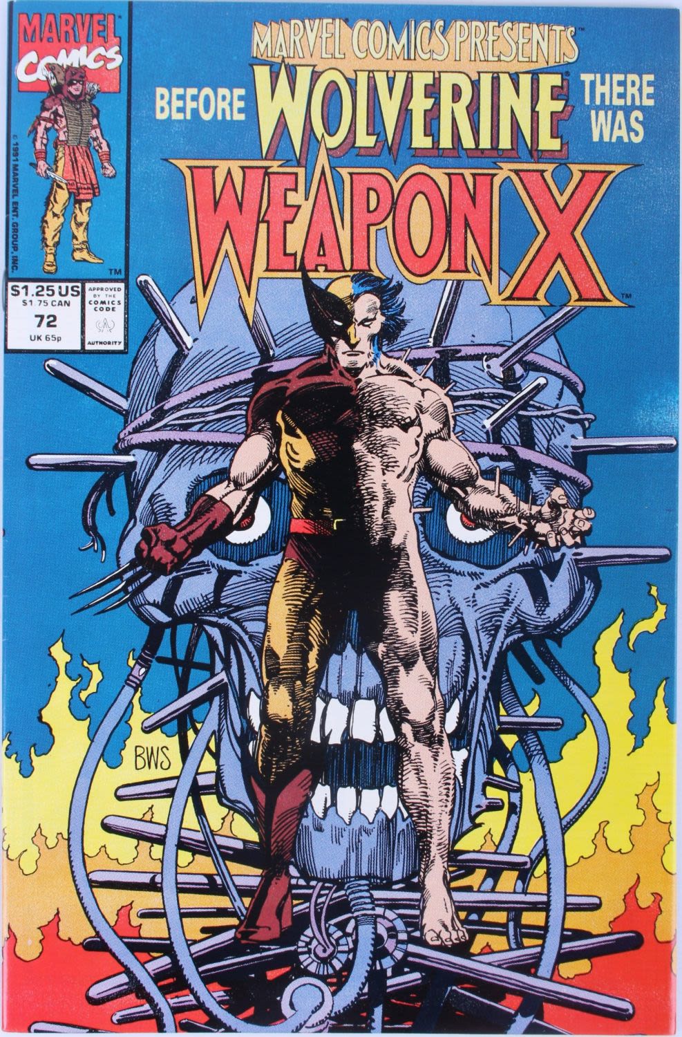 Lot 121270: MARVEL COMICS PRESENTS #72 - ORIGIN WEAPON X