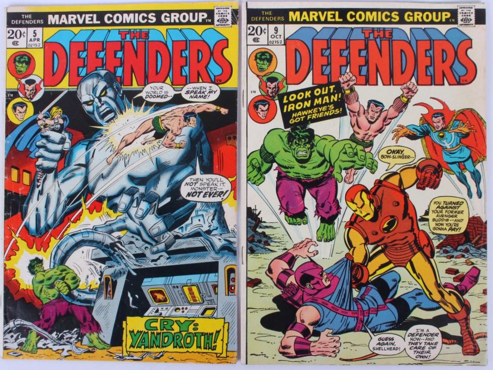 Lot 121272: THE DEFENDERS #5 & #9 - ORIGIN VALKYRIE