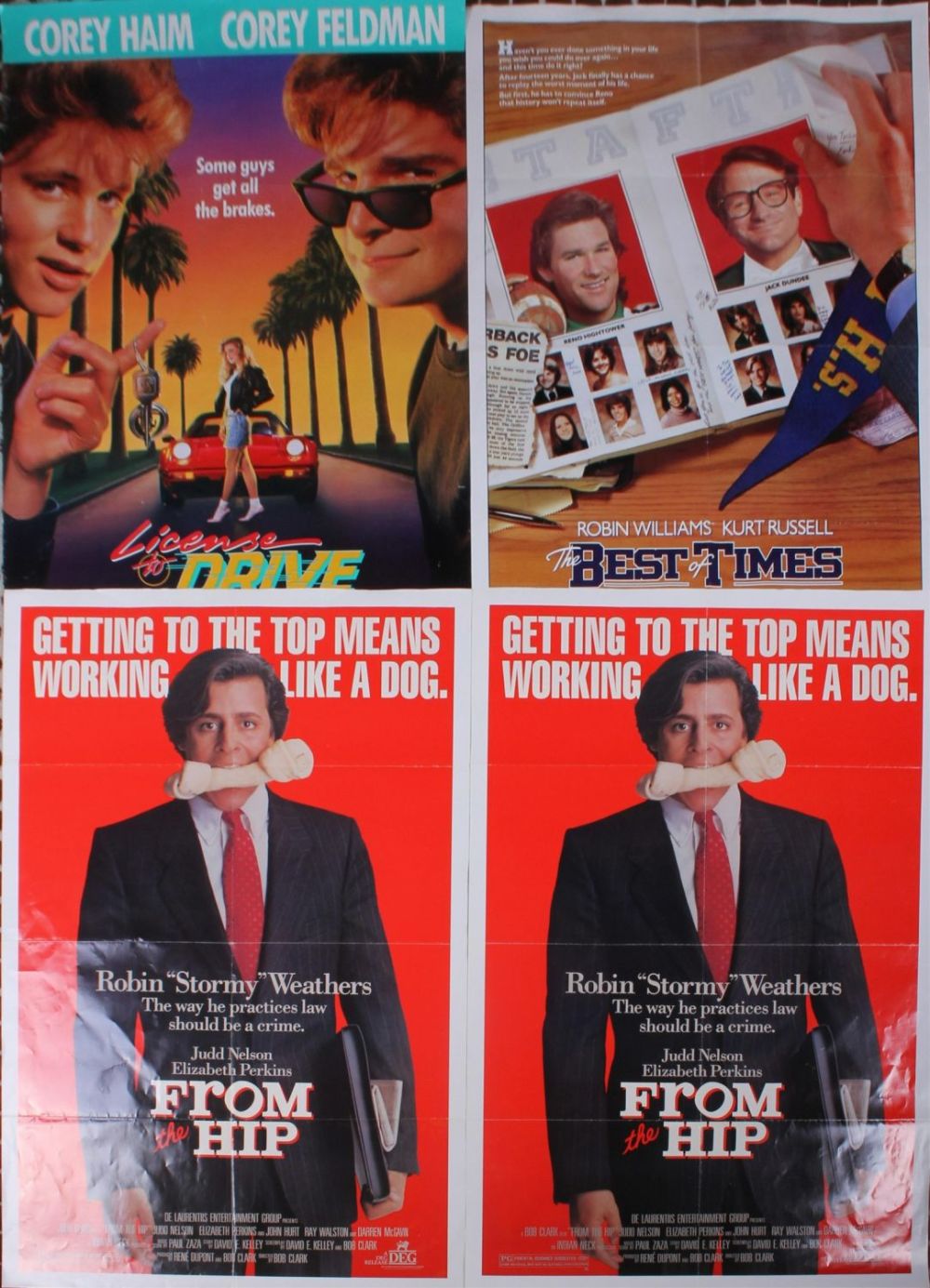 Lot 121285: ASSORTED COMEDY MOVIE ORIGINAL POSTERS - LOT OF 4