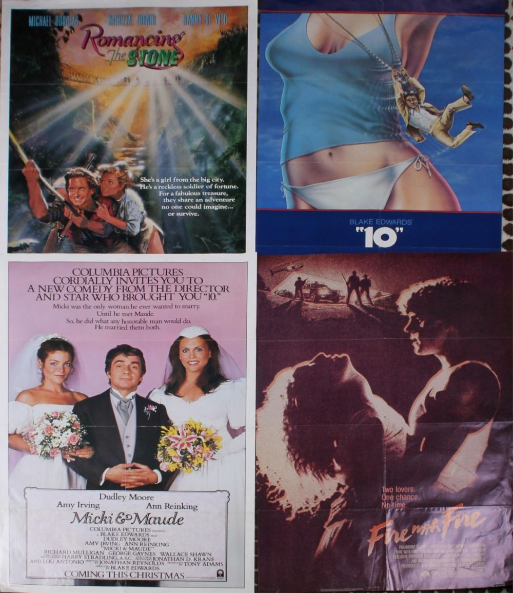 Lot 121292: ASSORTED ROMANCE ORIGINAL MOVIE POSTERS - (4)