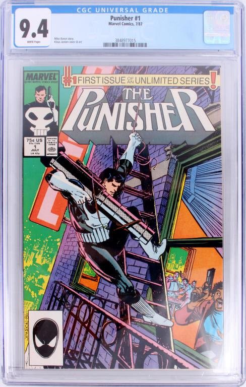 Lot 124206: THE PUNISHER #1 CGC GRADE 9.4 MARVEL 1987