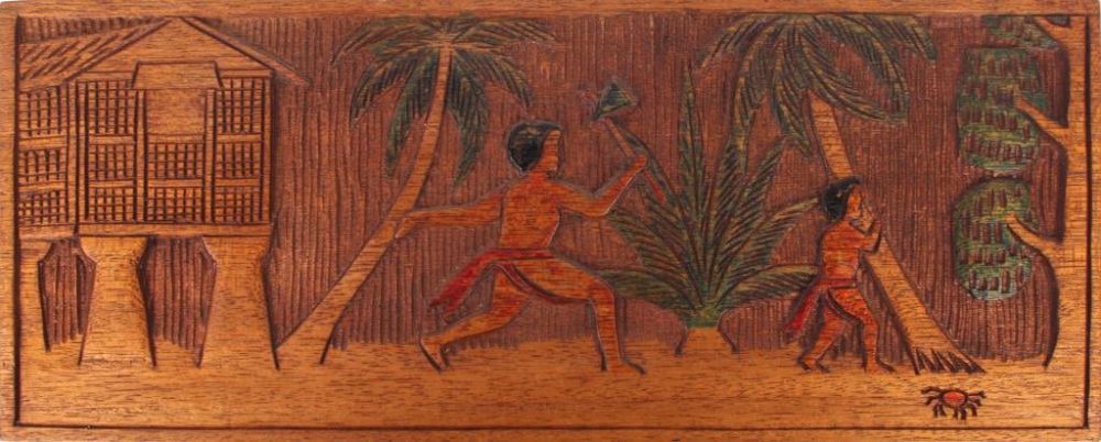 Lot 124363: AUSTRALIAN PINE IRONSTONE STORYBOARD OF MARIANNA'S