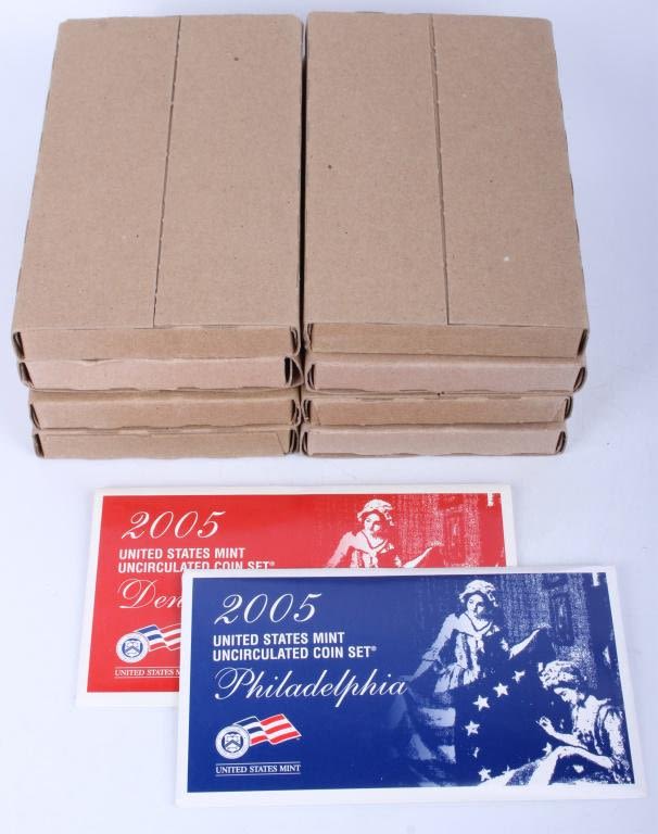 Lot 125237: D & P 2005 UNCIRCULATED PROOF COIN SET