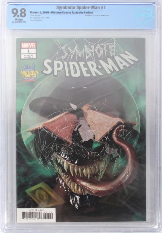 Lot 125244: SYMBIOTE SPIDER-MAN #1 MIDTOWN COMICS CBCS 9.8