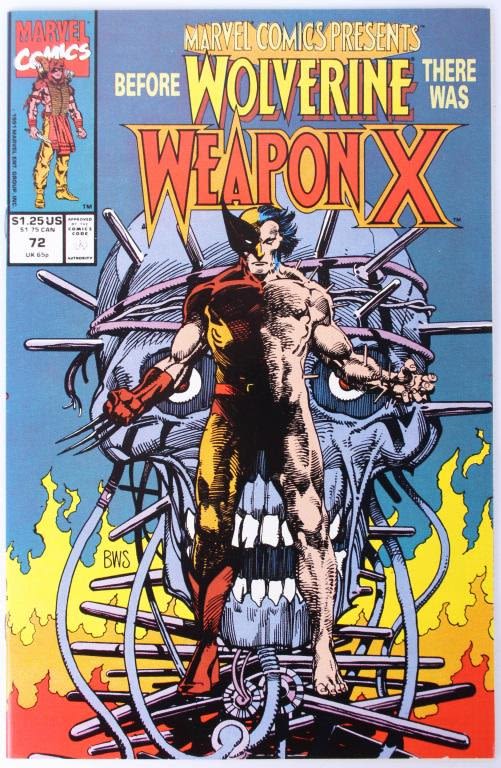 Lot 125251: MARVEL COMICS PRESENTS #72 - ORIGIN WEAPON X