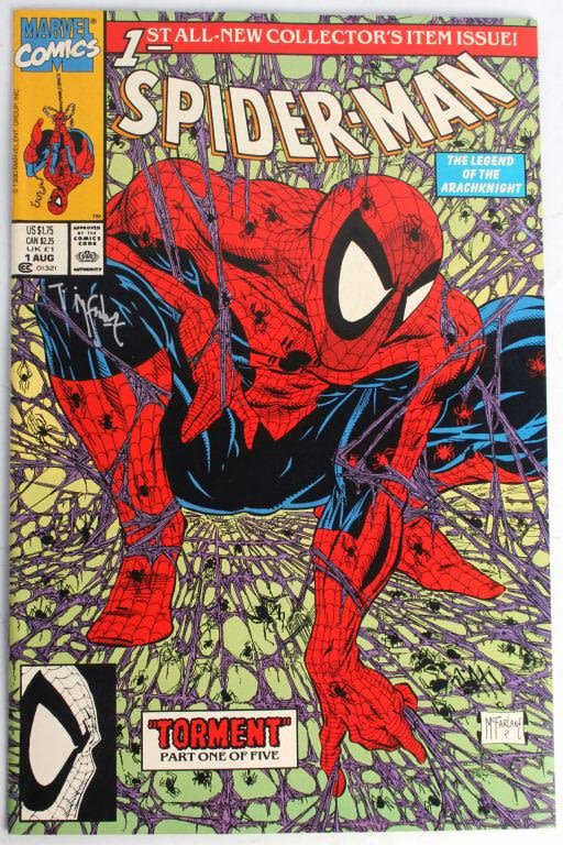 Lot 125254: SPIDER-MAN #1 SIGNED BY TODD MCFARLANE 9.2NM