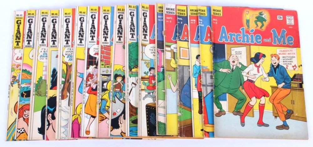 Lot 125265A: VINTAGE ARCHIE AND ME ORIGINAL COMICS - LOT OF 17