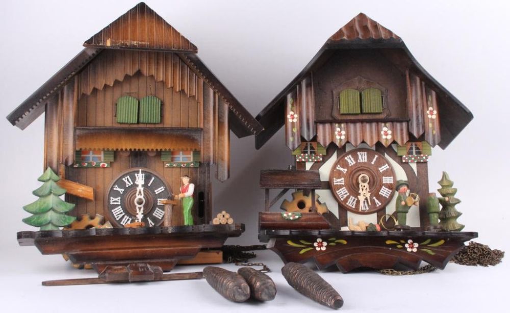 Lot 125298: GERMAN CUCKOO CLOCKS - LOT OF 2