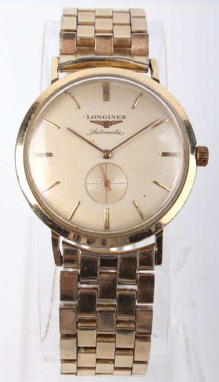Lot 125312: LONGINES 1958 VINTAGE 10K GF ADMIRAL WRISTWATCH