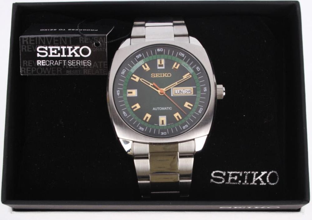 Lot 125317: SEIKO RECRAFT AUTOMATIC SNKM97 MEN'S WRISTWATCH