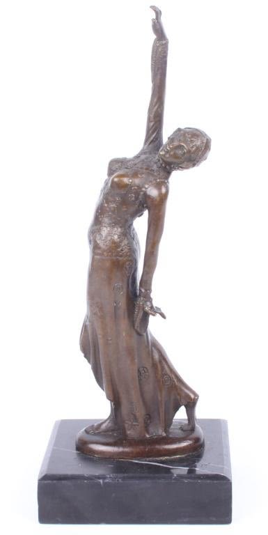 Lot 125341: ENIS VINTAGE SIGNED BRONZE SCULPTURE