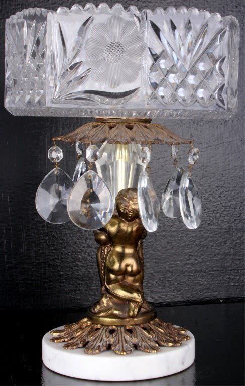 Lot 125333A: GERMAN CRYSTAL WEDDING BOWL