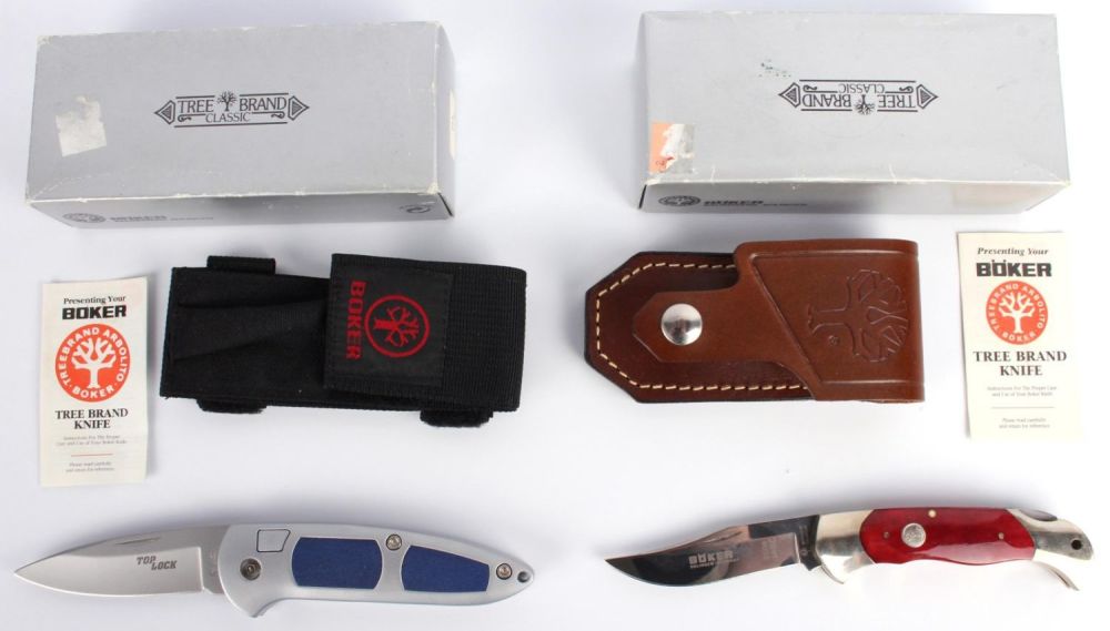 Lot 126167: BOKER TREE BLUE KRATON & RED BONE - LOT OF 2