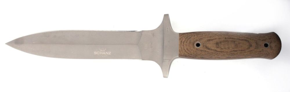 Lot 126169: BOKER PLUS SCHANZ INTEGRAL FIXED BLADE DAGGER