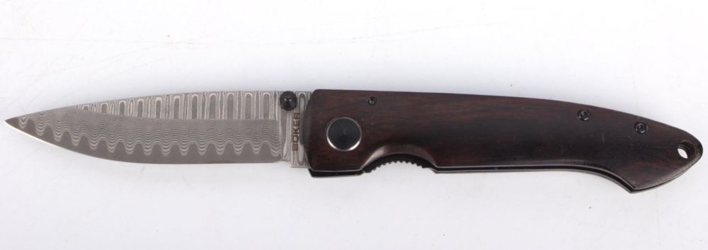 Lot 126173: BOKER PLUS WILDNISMESSER FOLDING STEEL HANDLE KNIFE