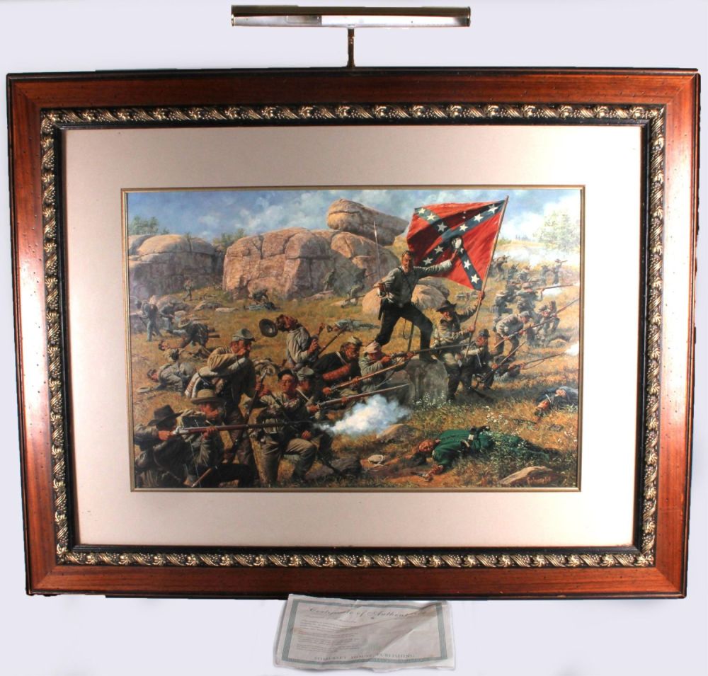 Lot 126178: BRADLEY SCHMEHL LITHO "DEVIL`S DEN" W / COA