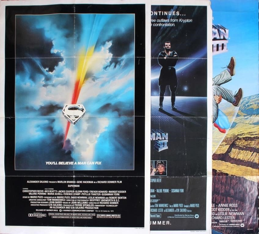 Lot 128152: SUPERMAN 1, 2, AND 3 ORIGINAL MOVIE POSTERS - 3