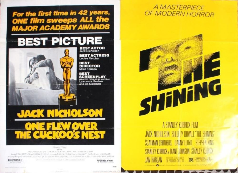 Lot 128153: THE SHINING & ONE FLEW OVER POSTERS - LOT OF 2