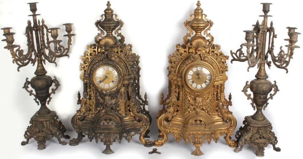 Lot 128172: IMPERIAL LANCINI FRANZ HERMLE MANTEL CLOCKS & CAN.