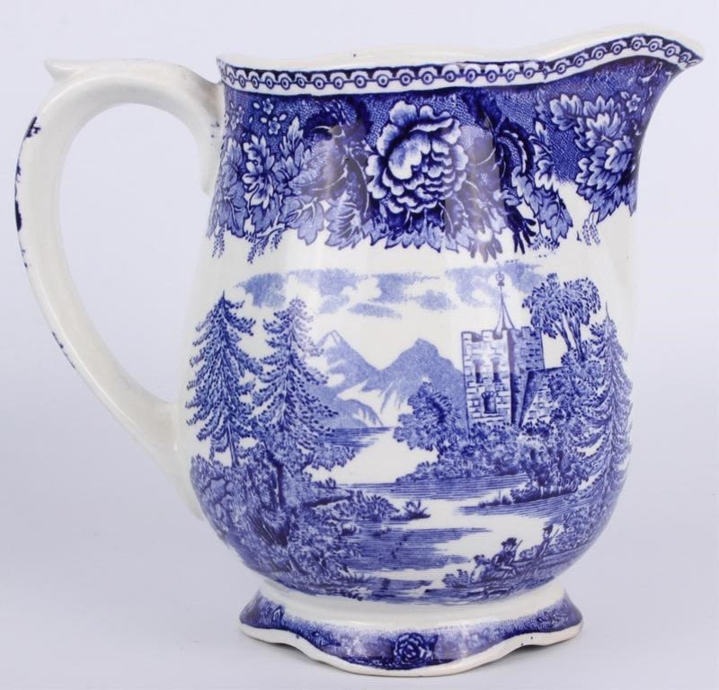 Lot 129177: ARABIA FINLAND PORCELAIN LANDSCAPE MILK JUG