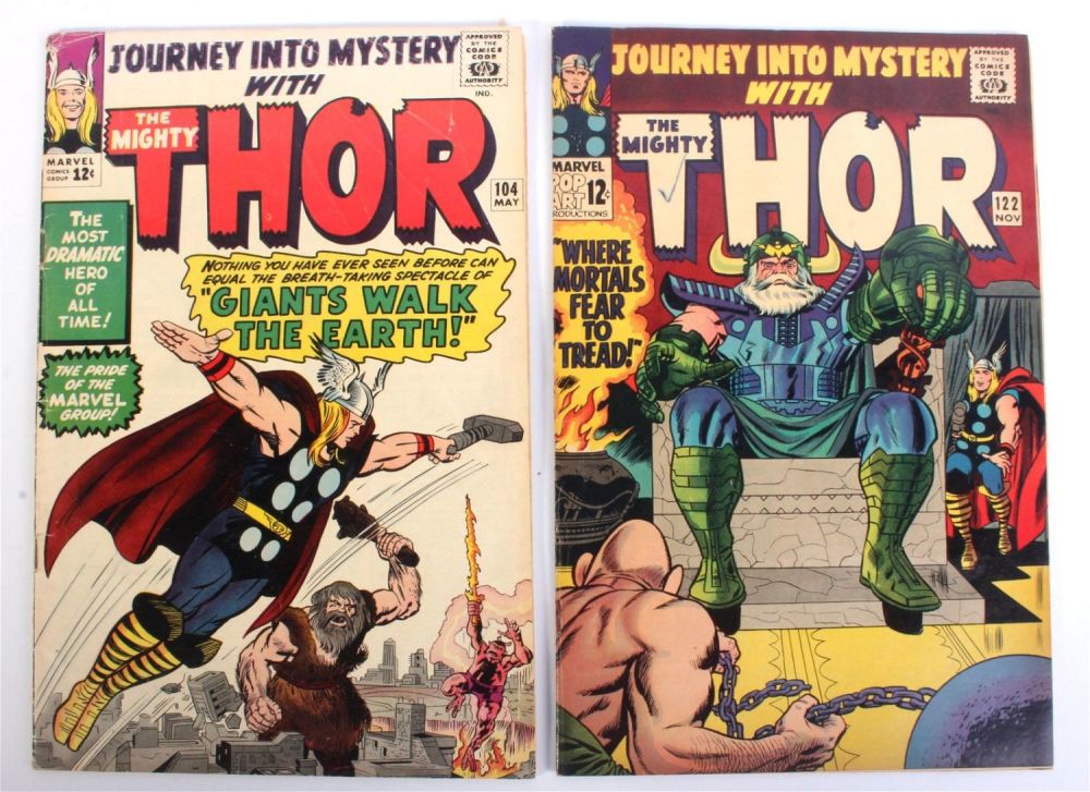 Lot 131160: JOURNEY INTO MYSTERY #104 & #122 MARVEL SILVER AGE