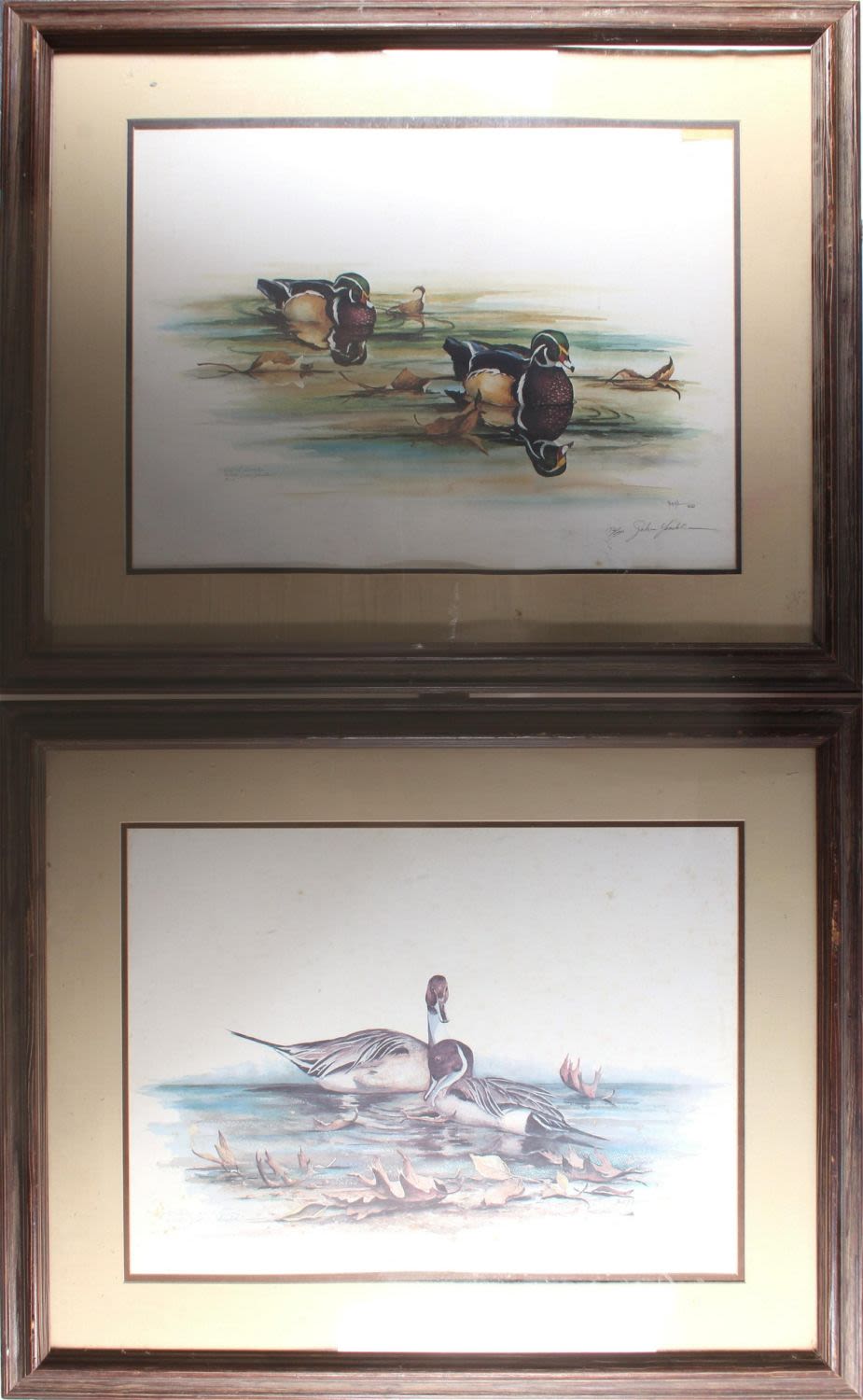 Lot 131175: JOHN YEACKLE SIGNED FRAMED DUCK PRINTS - LOT OF 2
