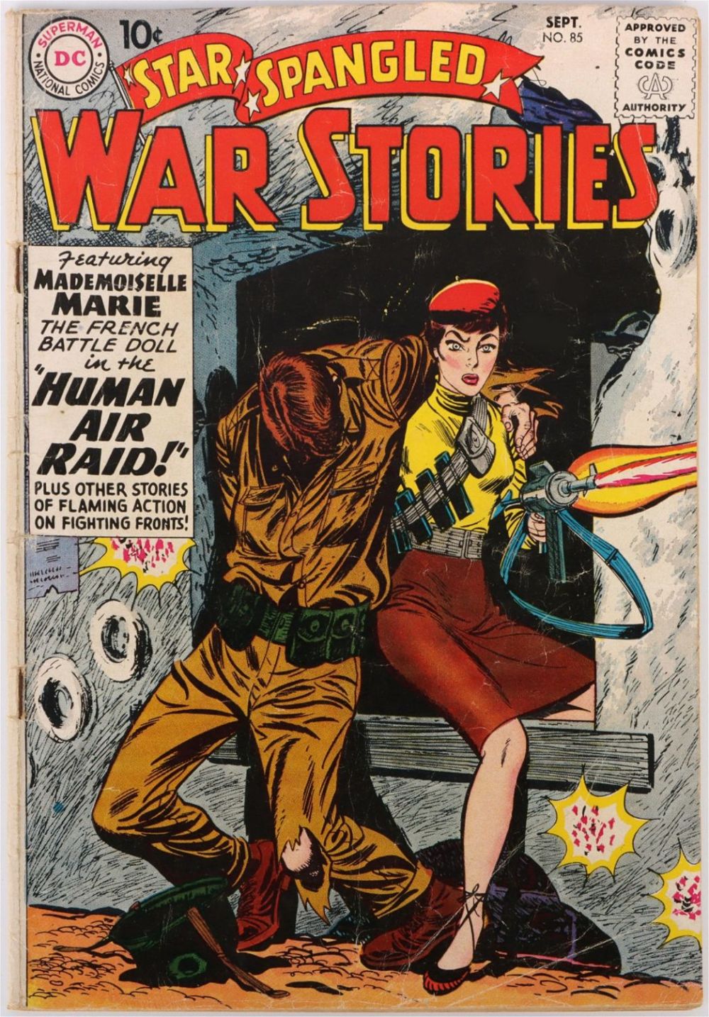Lot 133152: STAR SPANGLED WAR STORIES #85 - 2ND MADEMOISELLE