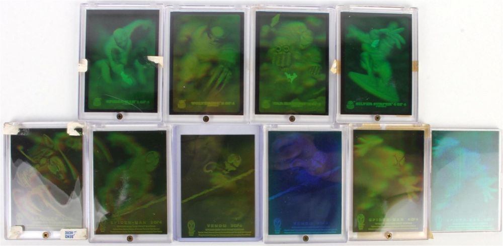Lot 133157: HOLOGRAM INSERT SETS - 1994 MARVEL & FLEER MARVEL