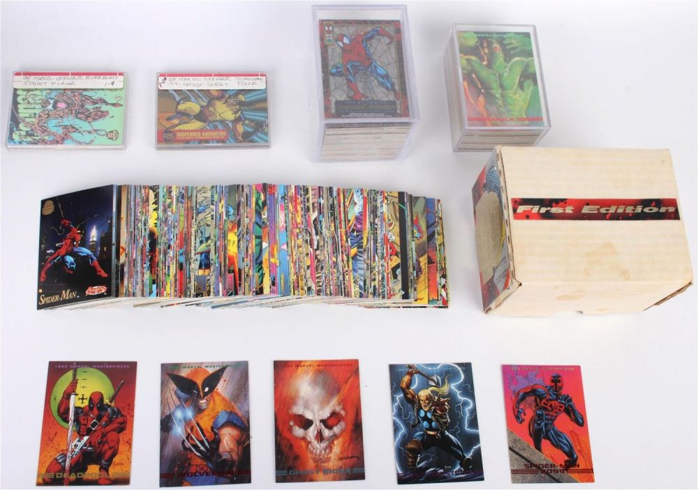 Lot 133159: 1993 MARVEL MASTERPIECES  & MARVEL UNIVERSE SETS