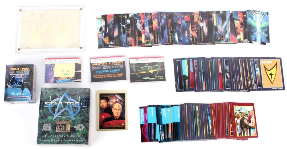 Lot 133162: STAR TREK CARD SETS, UNOPENED BOXES, SUBSETS