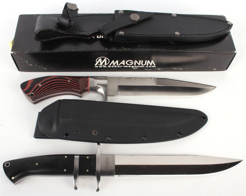 Lot 133202: BOKER MAGNUM & COLD STEEL LARGE FIXED KNIVES - 2