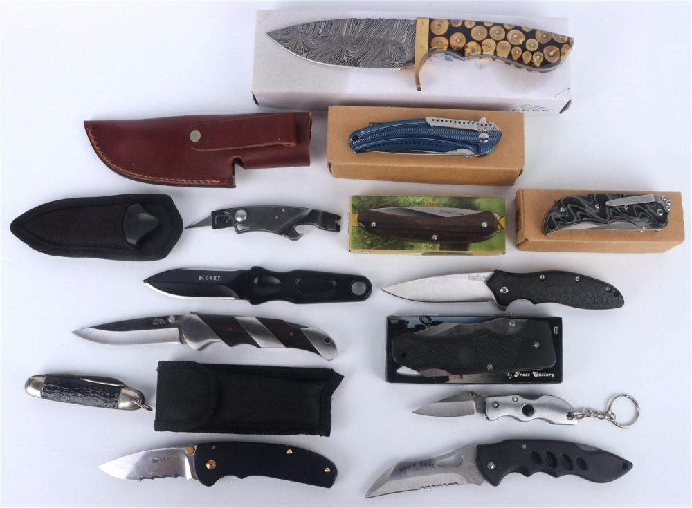 Lot 134199: VARIETY KNIVES & BLADES VARIOUS STYLES - LOT OF 13