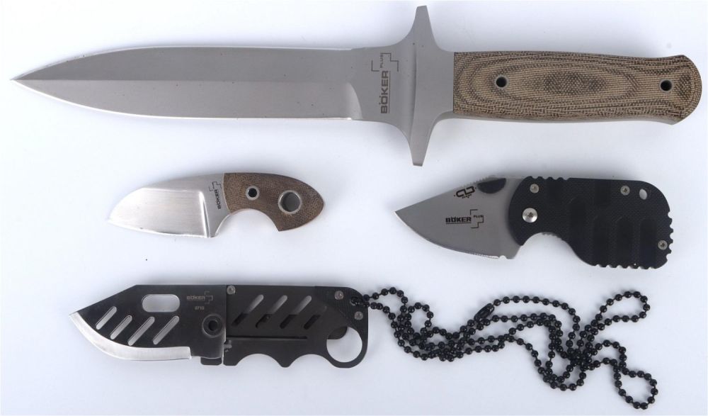 Lot 134203: VARIETY BOKER KNIVES OF VARIOUS STYLES - LOT OF 4