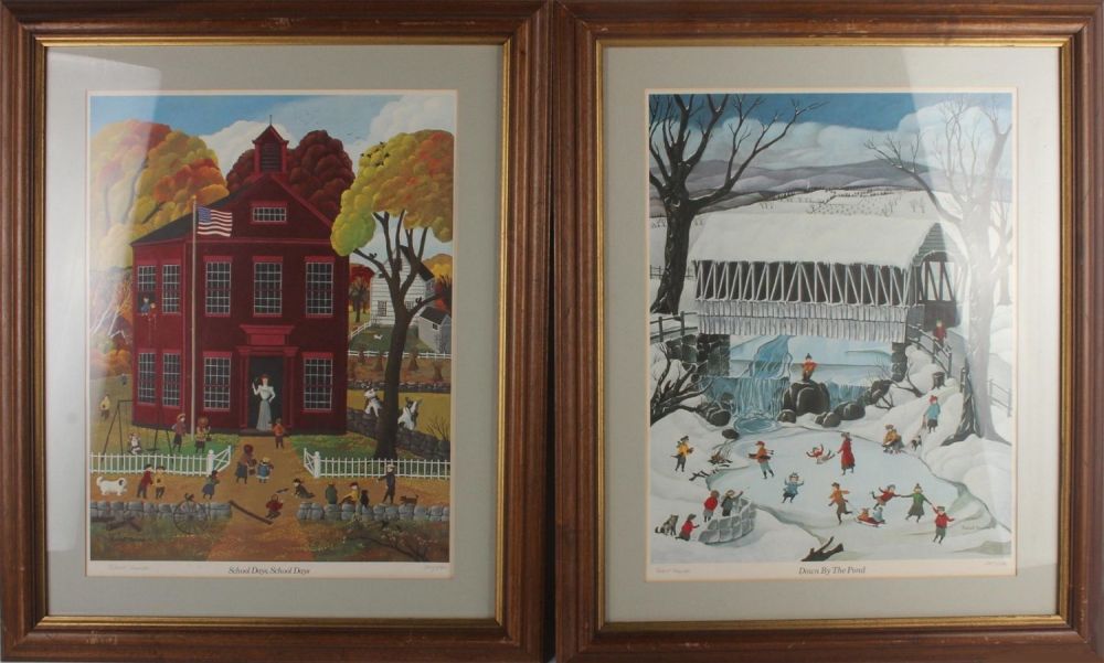 Lot 135152: ROBERT FRANKE LITHOGRAPHS IN FRAME LOT OF 2