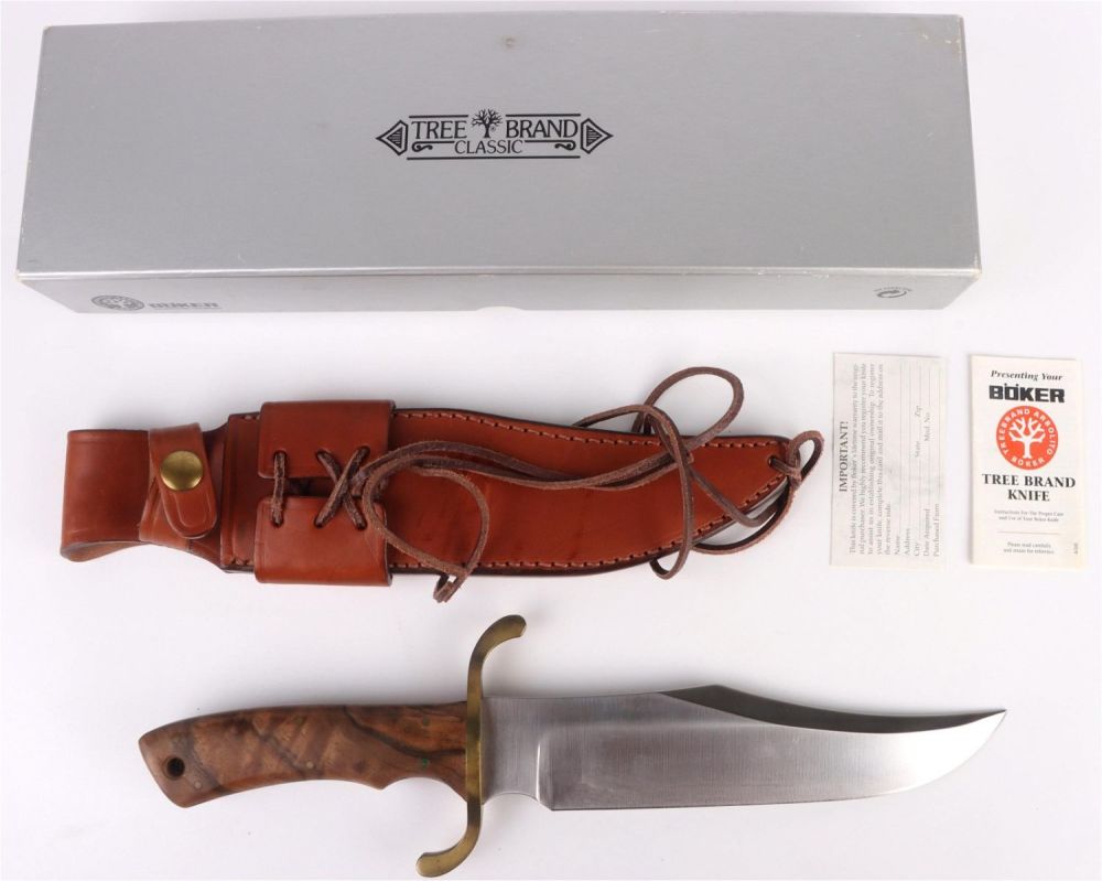 Lot 136169: VINTAGE BOKER SOLINGEN BOWIE KNIFE W/ SHEATH