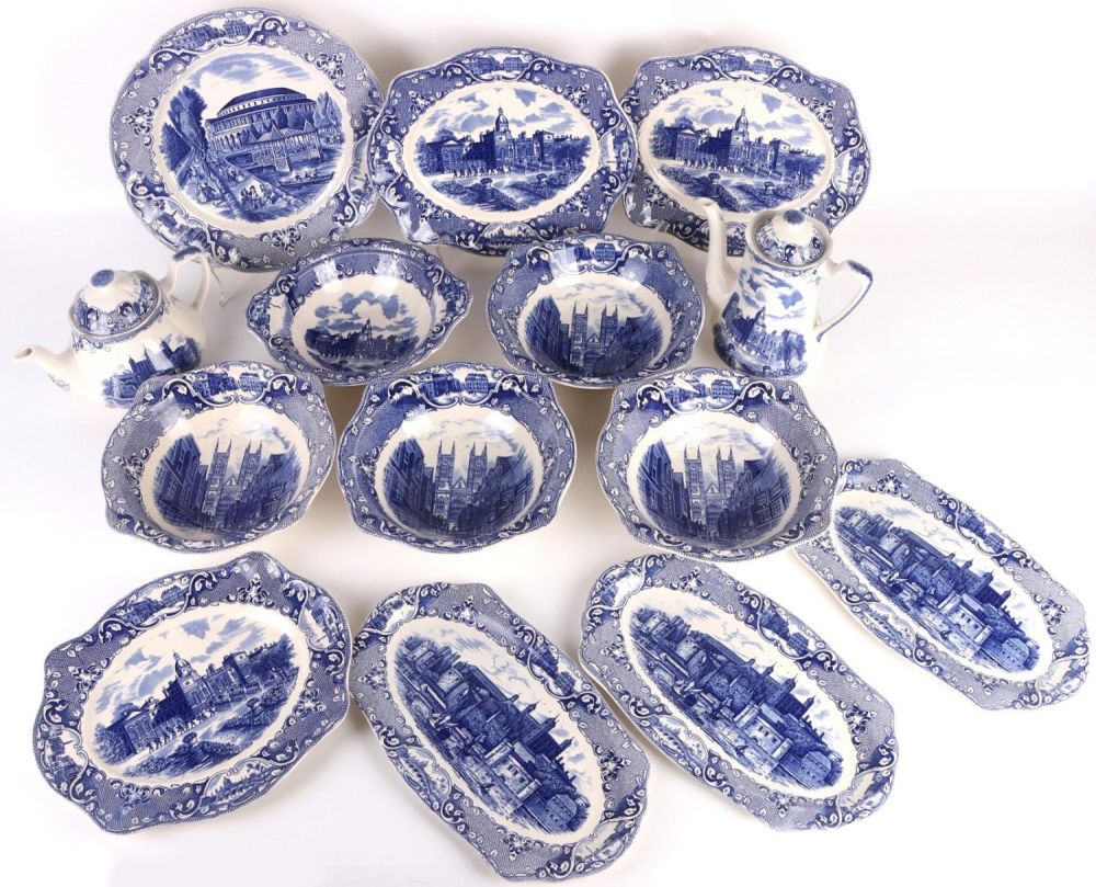 Lot 138170: JOHNSON BROS OLD LONDON SCENES CHINA SET