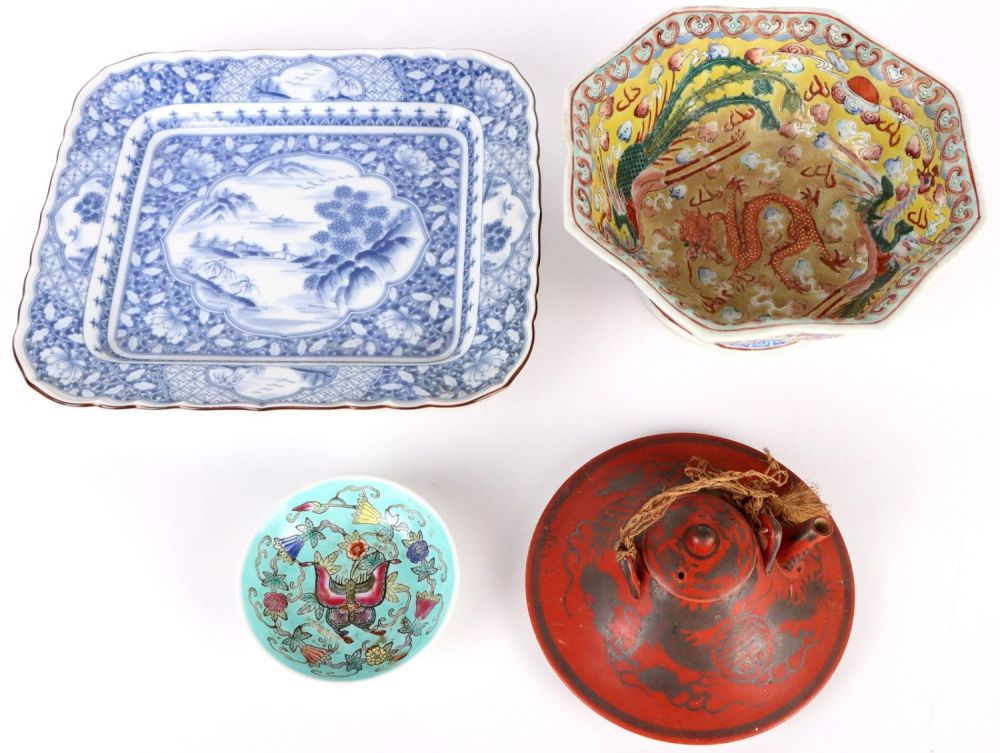 Lot 138178: ANTIQUE ASIAN PORCELAIN PAINTED DISHES - LOT OF 4