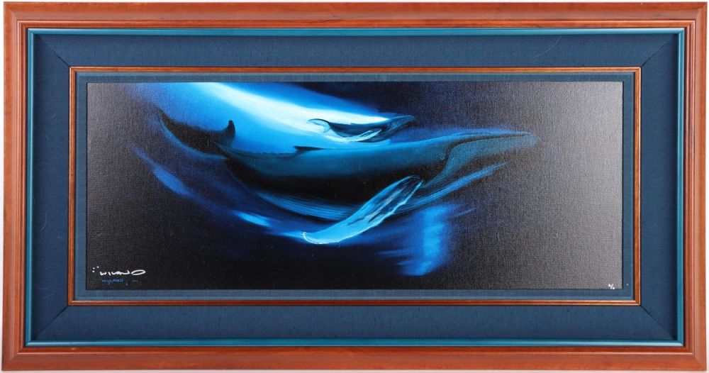 Lot 139160: ROBERT WYLAND "SEEING WHALES" GICLEE PRINT W/ COA