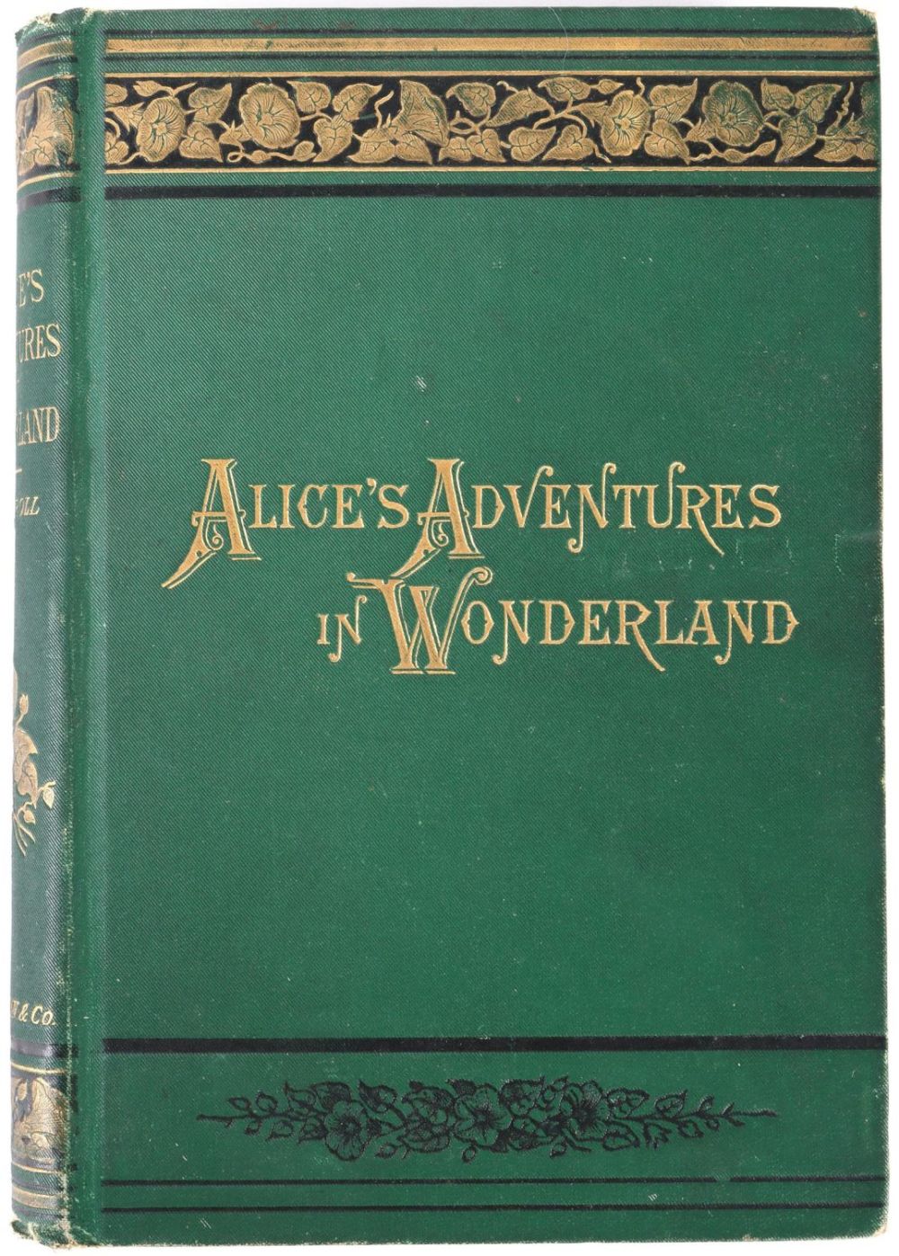 Lot 139193: 1884 ALICE IN WONDERLAND MACMILLAN TENNIEL BOOK