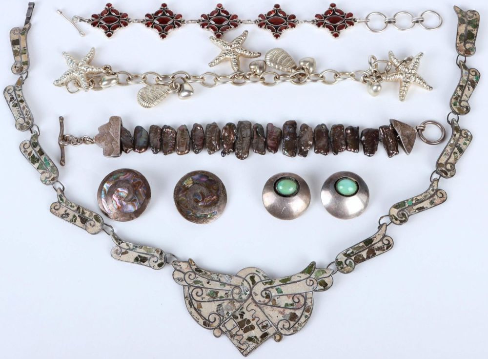 Lot 141187: STERLING SILVER VINTAGE JEWELRY - LOT OF 6