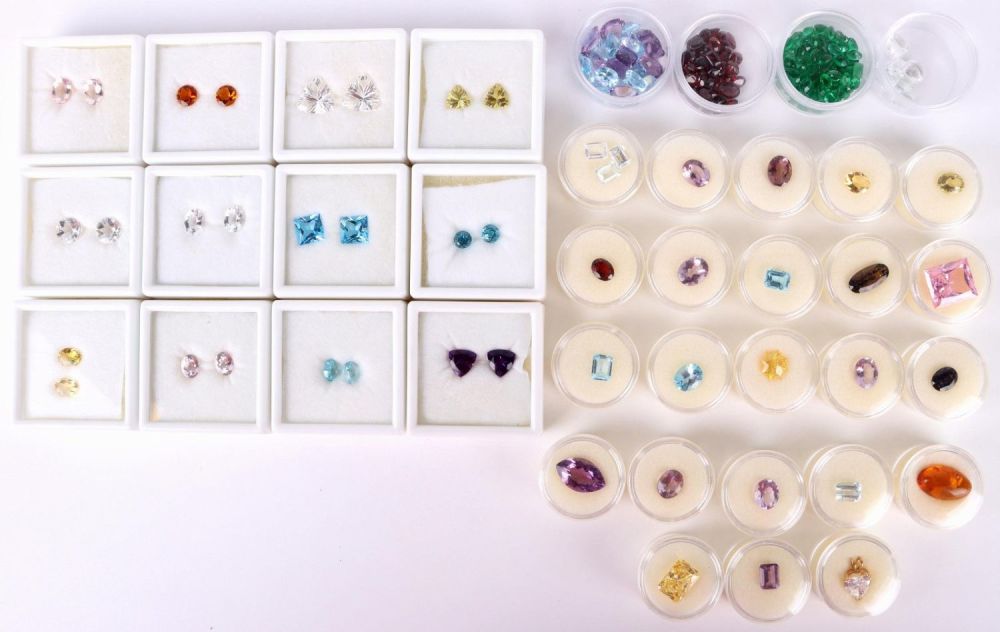 Lot 141191: SEMI-PRECIOUS GEMSTONE LOOSE STONES LOT