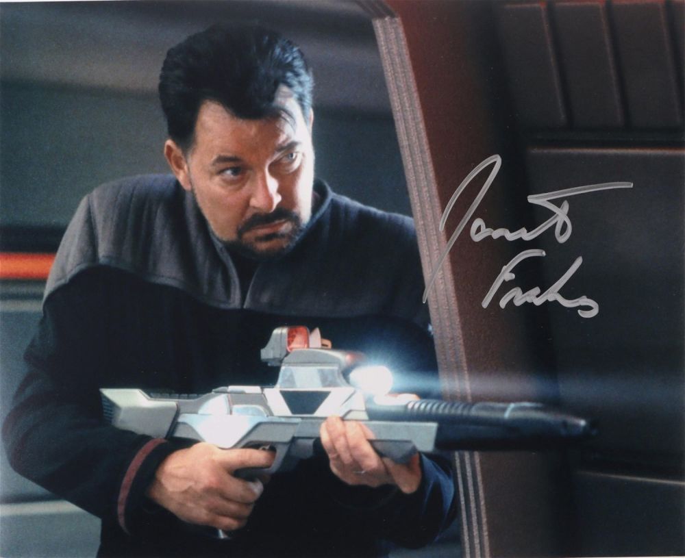 Lot 142163: STAR TREK JONATHAN FRAKES AUTOGRAPH RIKER