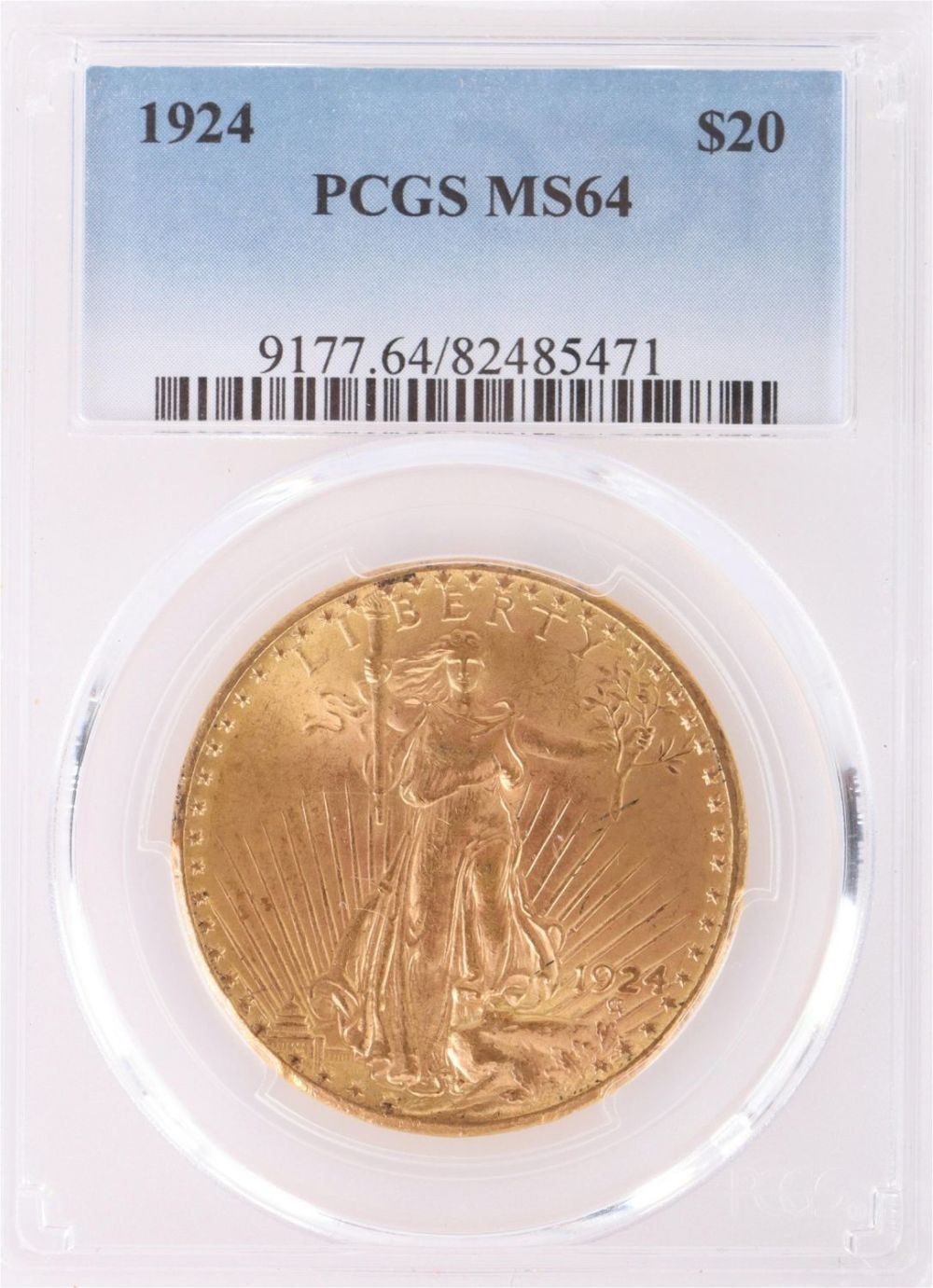 Lot 142164: 1904 $20 LIBERTY HEAD DOUBLE EAGLE - NGC MS63