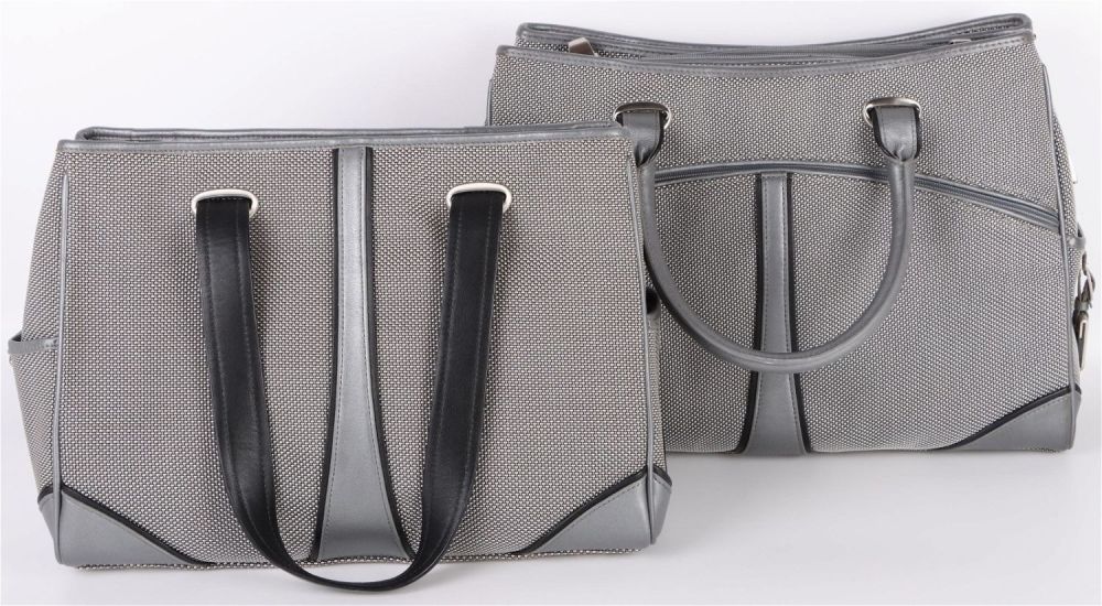 Lot 142169: TUMI MATCHING TOTE BAG SET W/ TWO COMPLETE BAGS