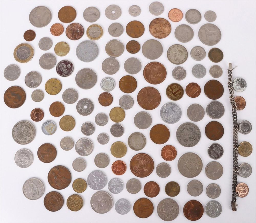 Lot 142191: FOREIGN COIN COLLECTION LOT (IRISH, JAPANESE, ETC)