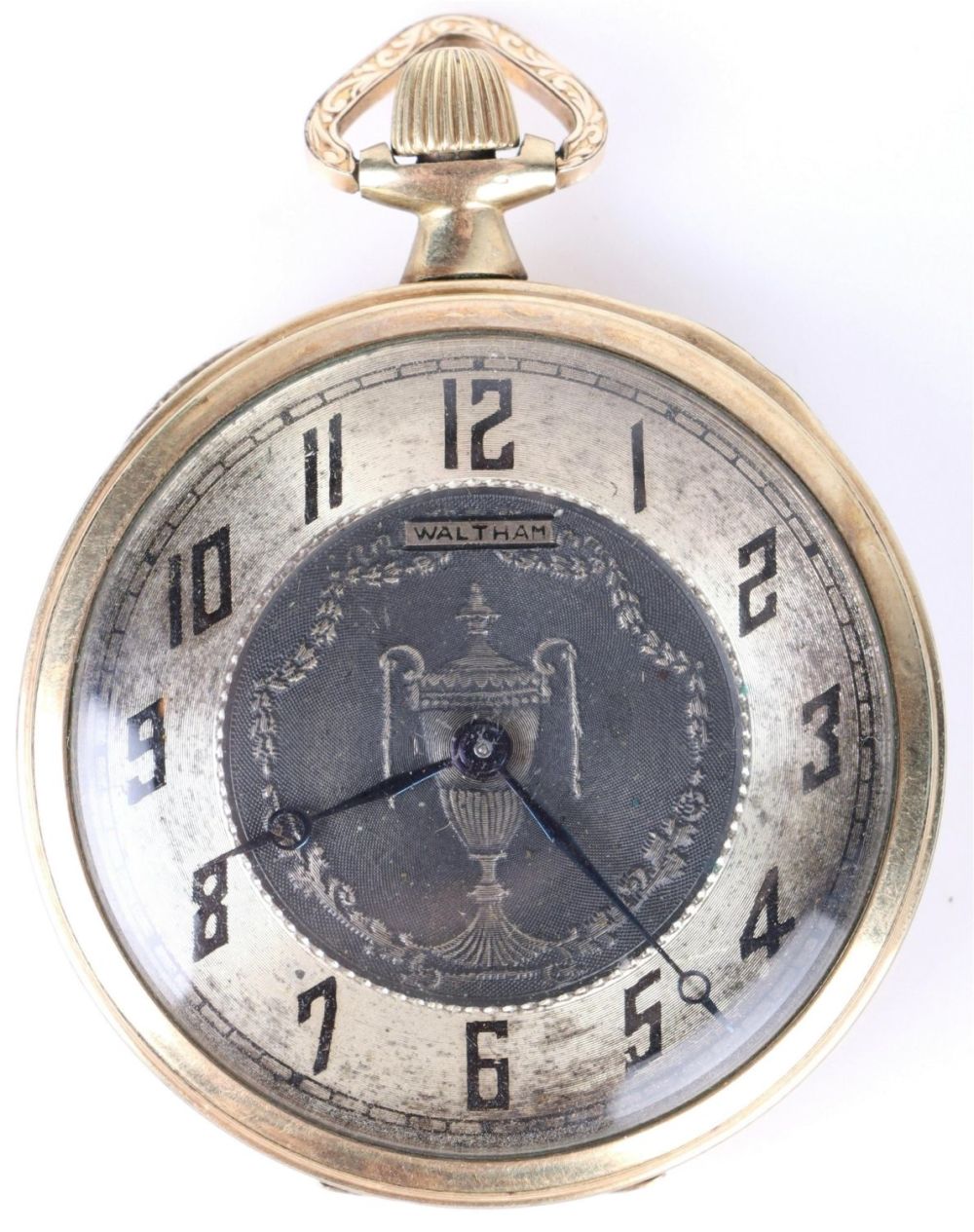 Lot 142197: 10K GP ANTIQUE WALTHAM 15J A.W.W. CO. POCKET WATCH