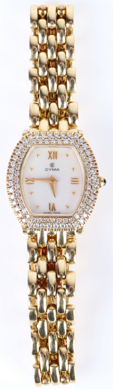 Lot 142203: CYMA 18K SOLID GOLD LADIES WRISTWATCH